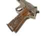 9mm Eichenlaub with oak leaf engraving, gray pickeled finish, hand carved grips & threaded barrel